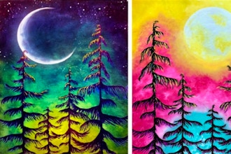 Paint Nite: Midnight Moonlight Partner Painting